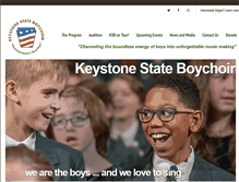 Tablet Screenshot of keystonestateboychoir.org